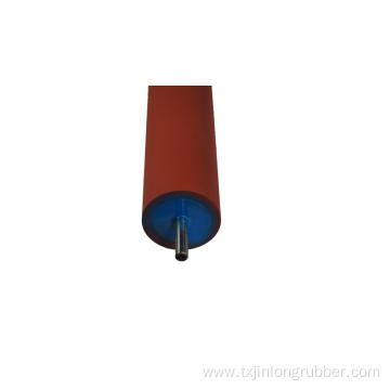 Uncoiling machine rubber roller